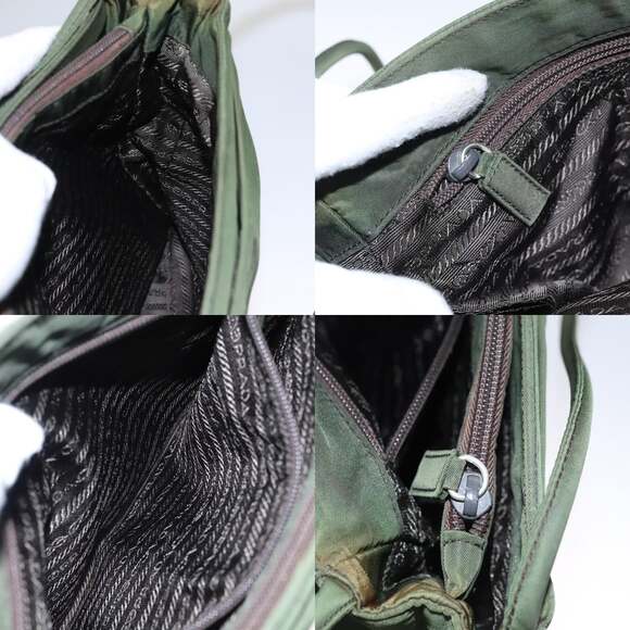 PRADA Shoulder Bag Nylon Khaki - Picture 13 of 13